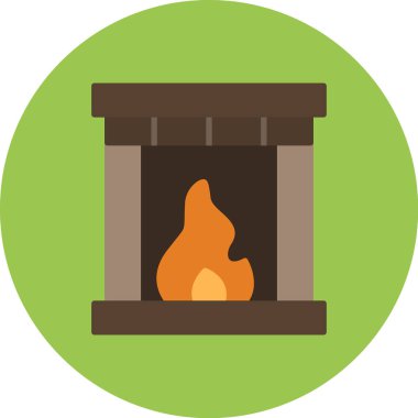 Kamp yapmak. Web simgesi basit illüstrasyon