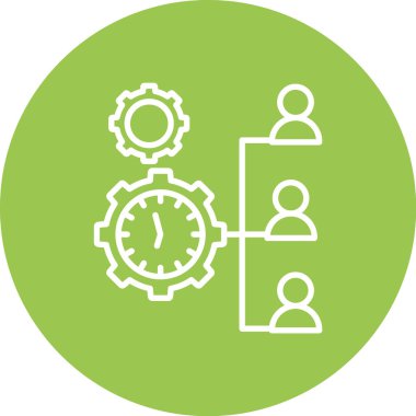 İş ve finans simgesinin vektör illüstrasyonu