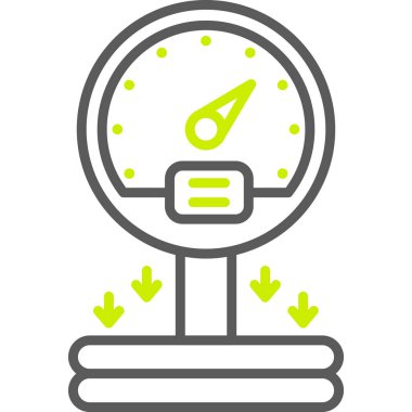 hız hız dometre simgesi vektör illüstrasyonu