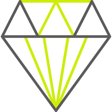 Elmas. Web simgesi basit illüstrasyon