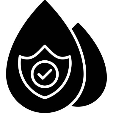 Koruma bırakma simgesi katı biçiminde