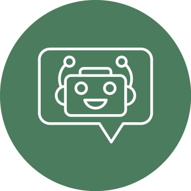 Sohbet simgesi vektör illüstrasyonu