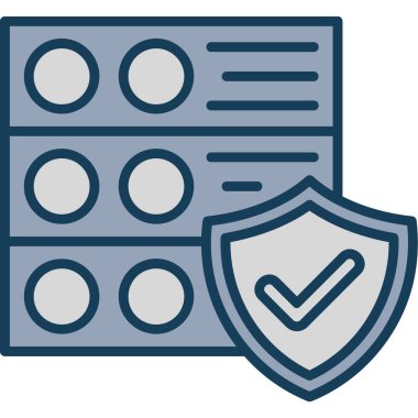 güvenli web simgesi basit tasarım, vektör illüstrasyonu