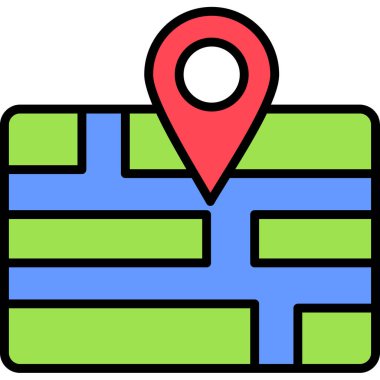 Harita konumu simgesi - taslak biçimi