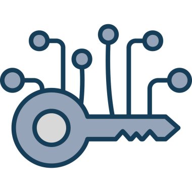 tuş kilidi vektör simgesi