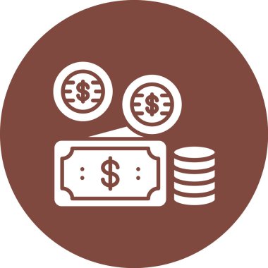 Dolar vektör simgesi modern basit illüstrasyon