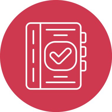 kontrol listesi simgesi vektör illüstrasyonu