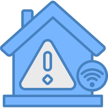 Ev. Web simgesi basit illüstrasyon