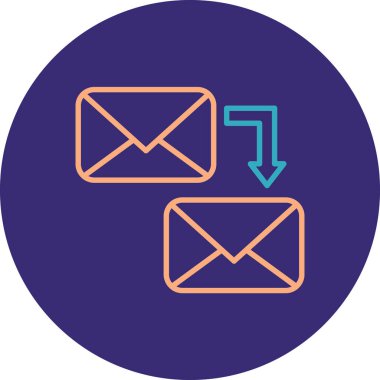 E- posta simgesi vektör illüstrasyonu