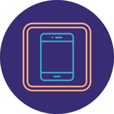 Eşsiz akıllı telefon vektör çizgisi simgesi