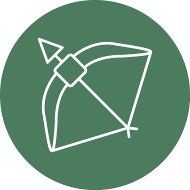 Bir uçurtmanın yeşil ve siyah ikonunun vektör çizimi