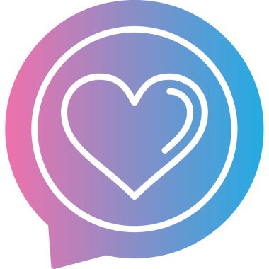 Kalp. Web simgesi basit tasarım