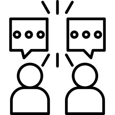 İş insanları simgesinin vektör illüstrasyonu