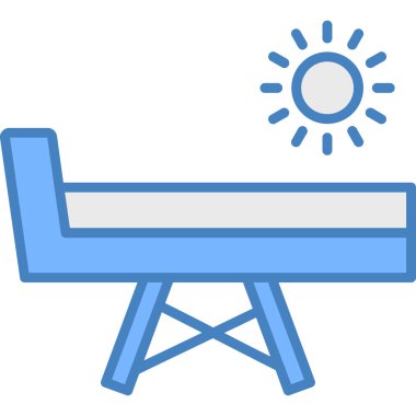 Yedek kulübesi Web simgesi basit illüstrasyon