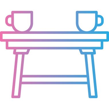 tablo simgesi vektör illüstrasyonu