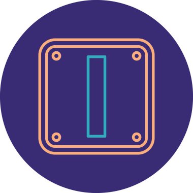 Kapı simgesinin vektör illüstrasyonu