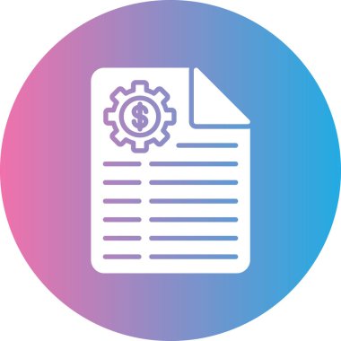 Belge simgesinin vektör illüstrasyonu