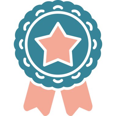 Rozet. Web simgesi basit illüstrasyon