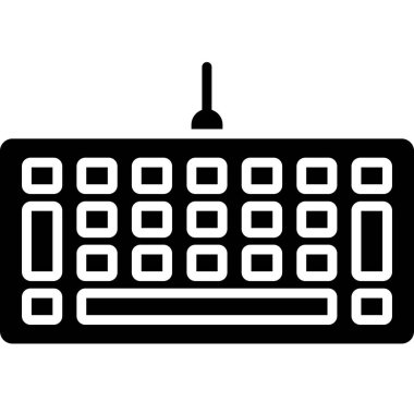 Klavye bilgisayar simgesi, basit biçim