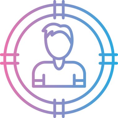 kullanıcı. Web simgesi basit illüstrasyon