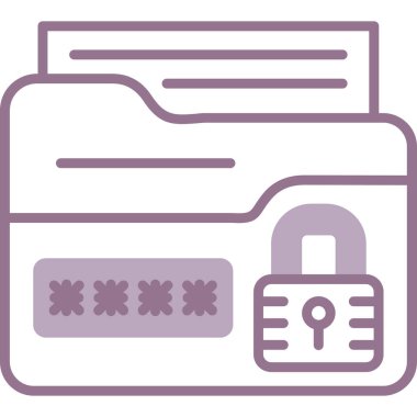 Şifre. Web simgesi basit illüstrasyon