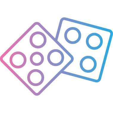 zar. Web simgesi basit illüstrasyon