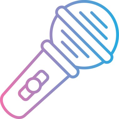 Mikrofon. Web simgesi basit tasarım