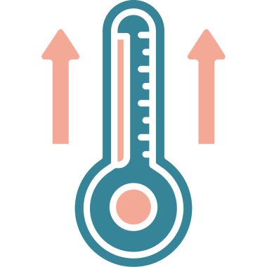 Termometre. Web simgesi basit tasarım