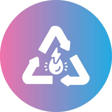 Geri dönüşüm simgesi vektör resimlemesi