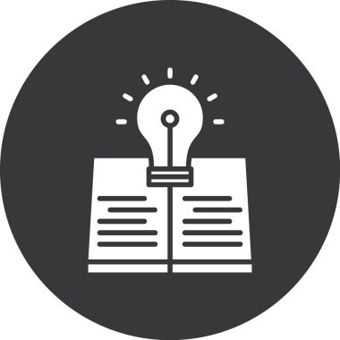 Eğitim ve öğrenme simgesinin vektör illüstrasyonu