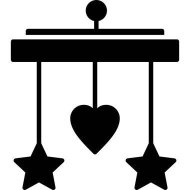 Yılbaşı ışıkları dekorasyon simgesi katı stil