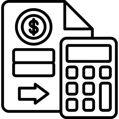 Banka. Web simgesi basit illüstrasyon