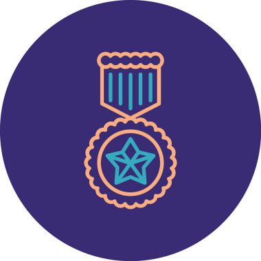 Bir yıldız simgesinin vektör illüstrasyonu