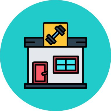 Bir ev simgesinin vektör illüstrasyonu