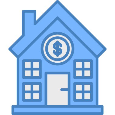 Ev. Web simgesi basit illüstrasyon