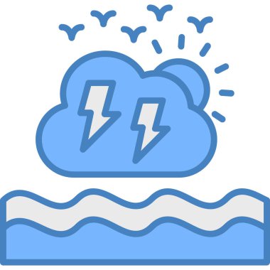 Bulut. Web simgesi basit illüstrasyon