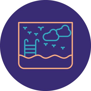 Hava ve manzaranın vektör simgesi