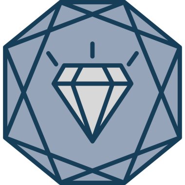 Elmas. Web simgesi basit tasarım