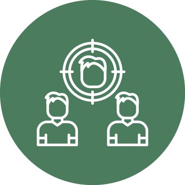 Hedef. Web simgesi basit illüstrasyon