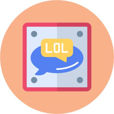 Konuş. Web simgesi basit illüstrasyon