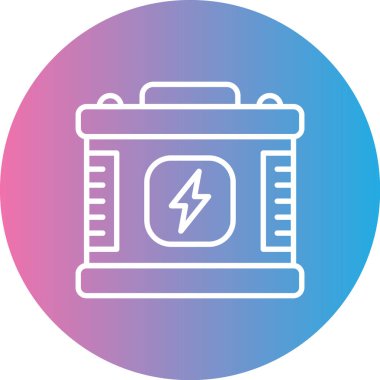 Pil. Web simgesi basit illüstrasyon