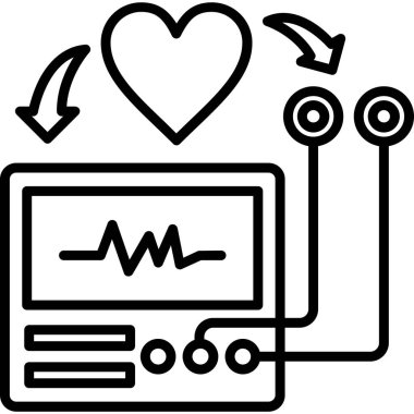 ekran kardiyogram simgesini izle