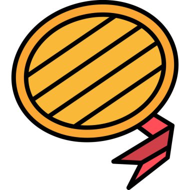 Balon. Web simgesi basit illüstrasyon