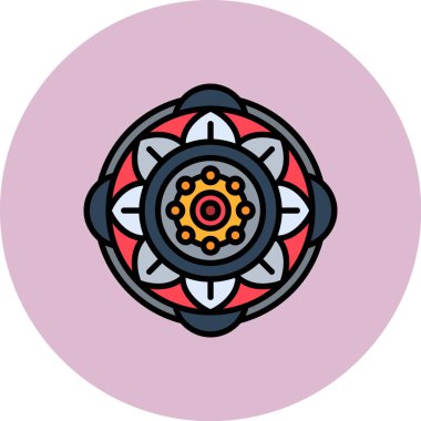 Şirin bir Noel simgesinin vektör çizimi