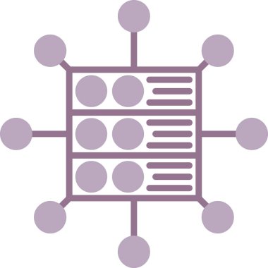 ağ bağlantısı simgesi, vektör illüstrasyonu