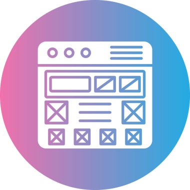 seo modern simgesinin vektör illüstrasyonu