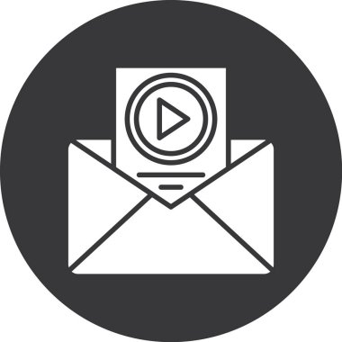 E- posta simgesinin vektör illüstrasyonu