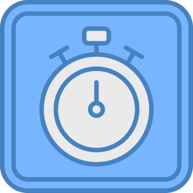 Saat simgesinin vektör illüstrasyonu