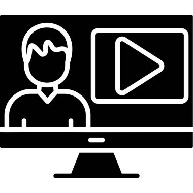 Çevrimiçi eğitim vektörü illüstrasyonu