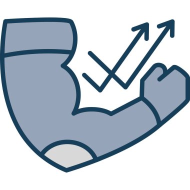 Eldiven simgesi vektör illüstrasyonu